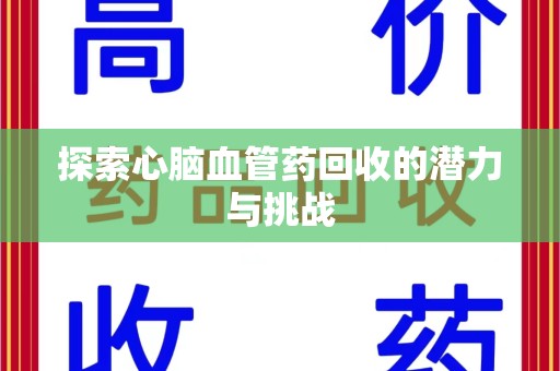 衡阳探索心脑血管药回收的潜力与挑战